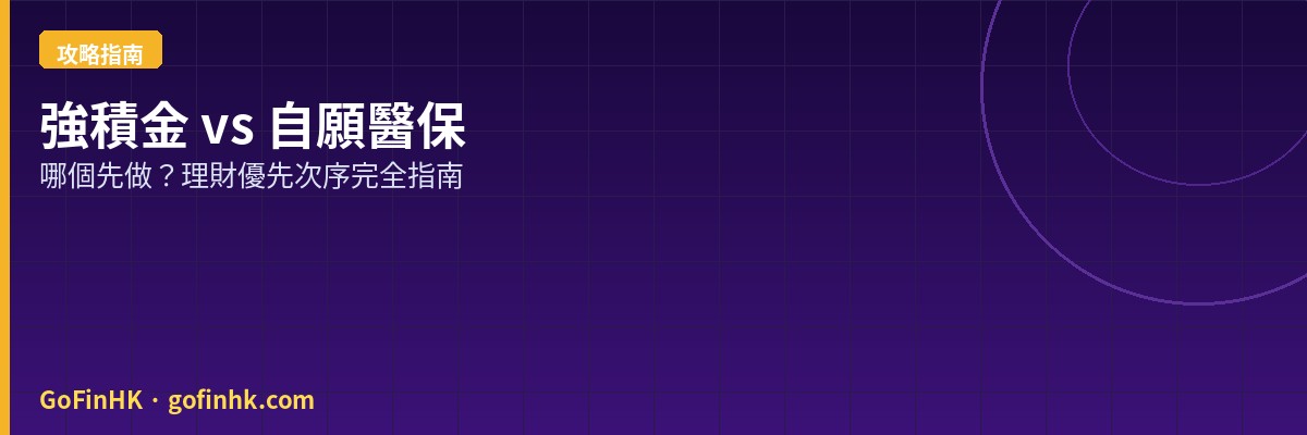 強積金 vs 自願醫保 哪個先做？2026年香港理財優先次序完全指南
